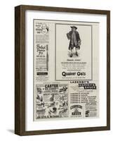 Page of Advertisements-null-Framed Giclee Print