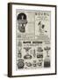 Page of Advertisements-null-Framed Giclee Print