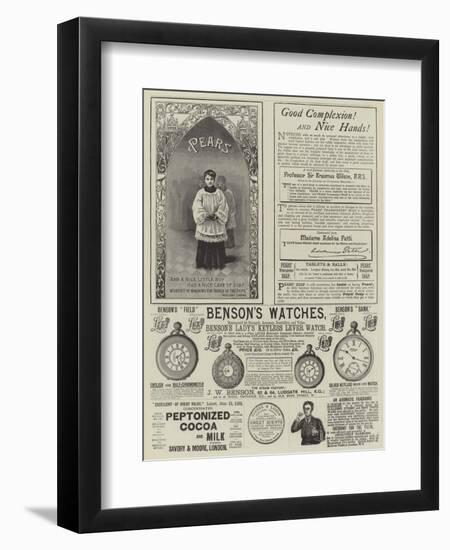 Page of Advertisements-null-Framed Premium Giclee Print