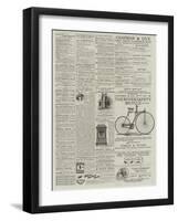 Page of Advertisements-null-Framed Giclee Print