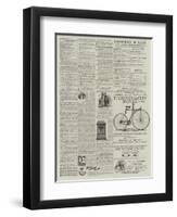 Page of Advertisements-null-Framed Giclee Print