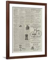 Page of Advertisements-null-Framed Giclee Print