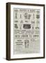 Page of Advertisements-null-Framed Giclee Print