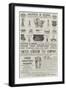 Page of Advertisements-null-Framed Giclee Print