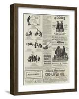 Page of Advertisements-null-Framed Giclee Print