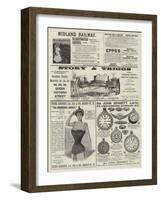 Page of Advertisements-null-Framed Giclee Print