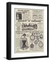 Page of Advertisements-null-Framed Giclee Print