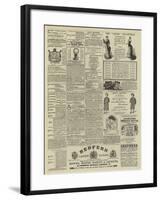 Page of Advertisements-null-Framed Giclee Print