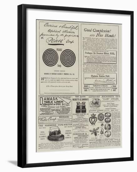 Page of Advertisements-null-Framed Giclee Print