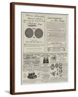 Page of Advertisements-null-Framed Giclee Print