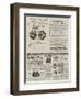 Page of Advertisements-null-Framed Giclee Print