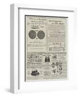 Page of Advertisements-null-Framed Giclee Print