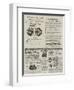 Page of Advertisements-null-Framed Giclee Print