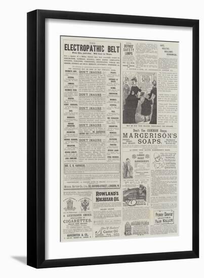 Page of Advertisements-null-Framed Giclee Print