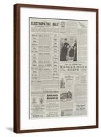 Page of Advertisements-null-Framed Giclee Print