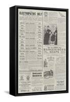 Page of Advertisements-null-Framed Stretched Canvas