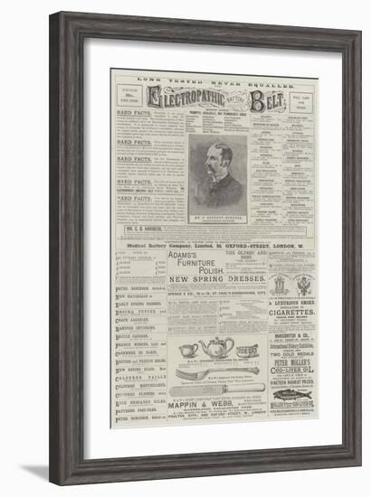 Page of Advertisements-null-Framed Giclee Print