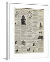 Page of Advertisements-null-Framed Giclee Print