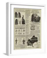 Page of Advertisements-null-Framed Giclee Print