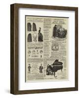 Page of Advertisements-null-Framed Giclee Print