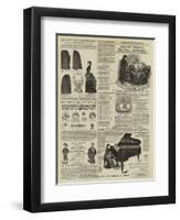 Page of Advertisements-null-Framed Giclee Print