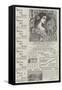 Page of Advertisements-null-Framed Stretched Canvas