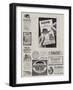 Page of Advertisements-null-Framed Giclee Print