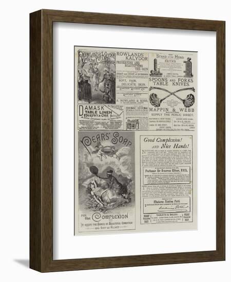 Page of Advertisements-null-Framed Giclee Print