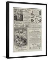 Page of Advertisements-null-Framed Giclee Print