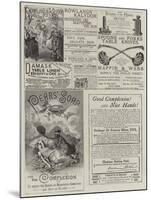 Page of Advertisements-null-Mounted Giclee Print