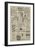 Page of Advertisements-null-Framed Giclee Print