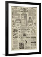 Page of Advertisements-null-Framed Giclee Print