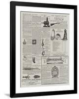 Page of Advertisements-null-Framed Giclee Print