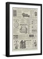 Page of Advertisements-null-Framed Giclee Print