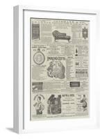 Page of Advertisements-null-Framed Giclee Print