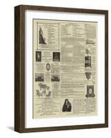 Page of Advertisements-null-Framed Giclee Print