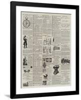 Page of Advertisements-null-Framed Giclee Print