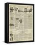 Page of Advertisements-null-Framed Stretched Canvas