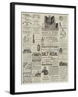 Page of Advertisements-null-Framed Giclee Print