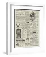 Page of Advertisements-null-Framed Giclee Print