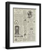 Page of Advertisements-null-Framed Premium Giclee Print