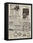 Page of Advertisements-null-Framed Stretched Canvas