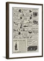 Page of Advertisements-null-Framed Giclee Print