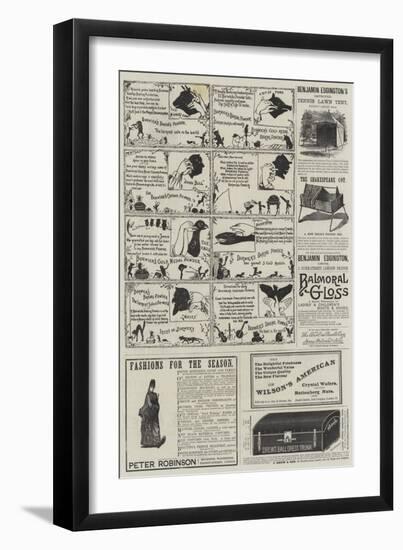 Page of Advertisements-null-Framed Giclee Print