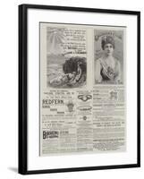 Page of Advertisements-null-Framed Giclee Print