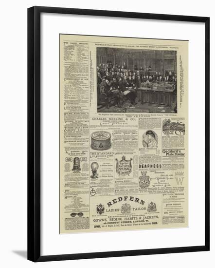 Page of Advertisements-null-Framed Giclee Print