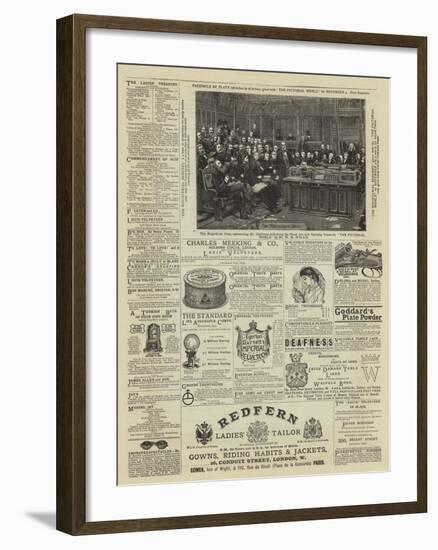 Page of Advertisements-null-Framed Giclee Print