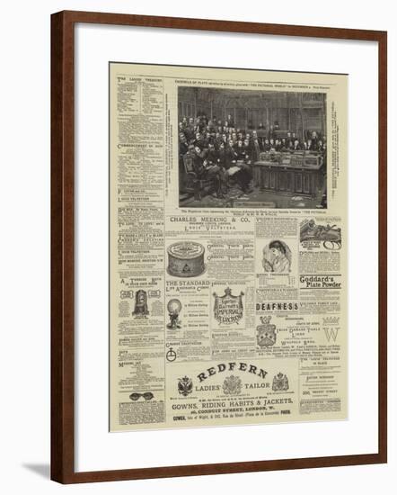 Page of Advertisements-null-Framed Giclee Print