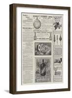 Page of Advertisements-null-Framed Giclee Print