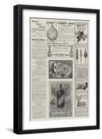 Page of Advertisements-null-Framed Giclee Print